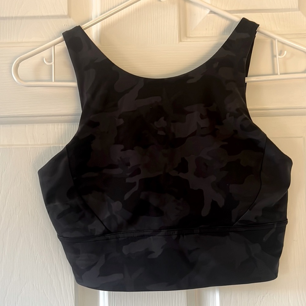 Lululemon Black/Gray Camo Bra